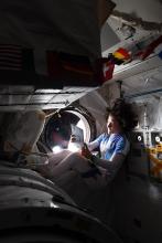 Christina Koch in space
