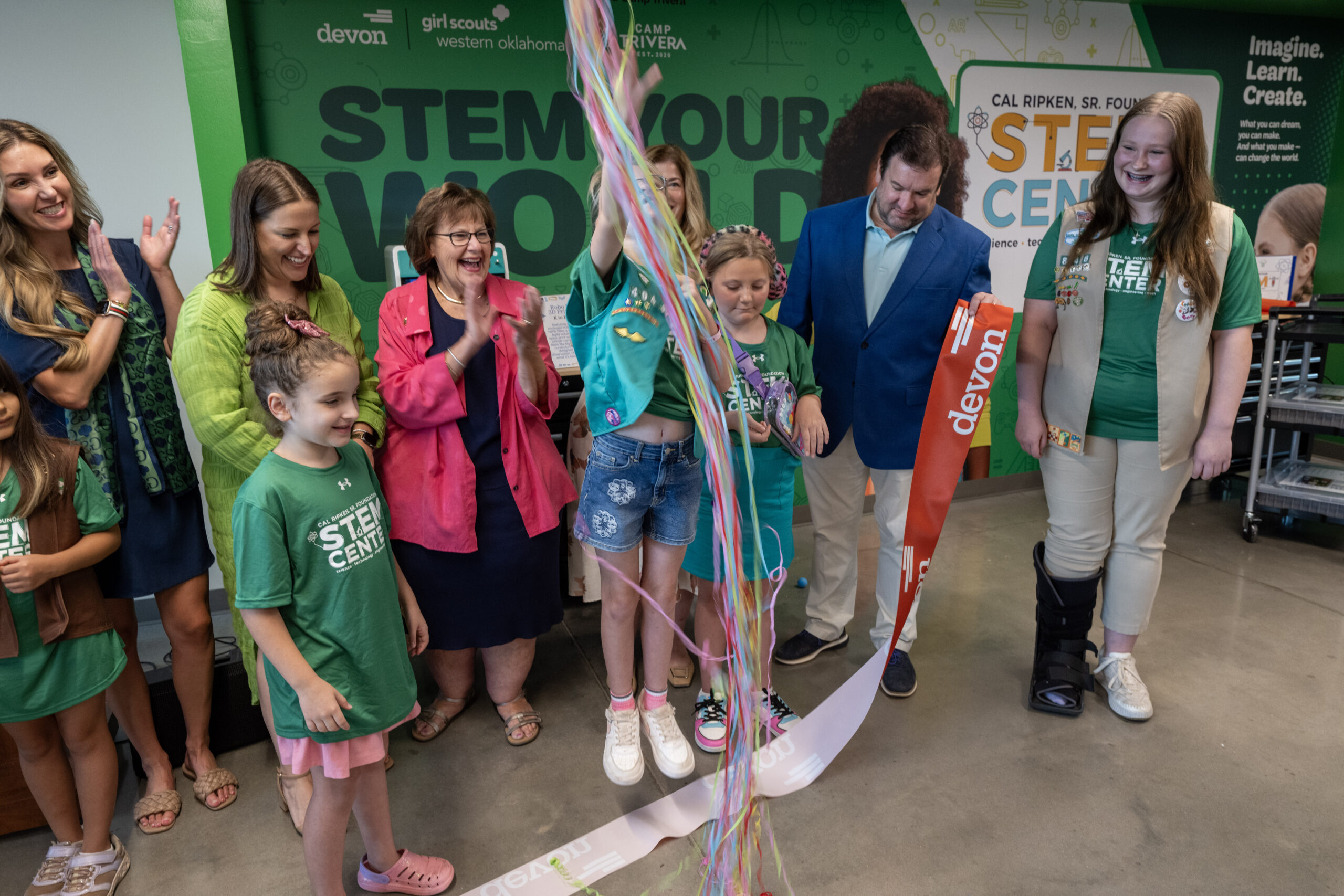 Read more about the article Ripken Foundation, Girl Scouts of Western Oklahoma, and Devon Energy Relaunch STEM Center at Camp Trivera with New Partnership